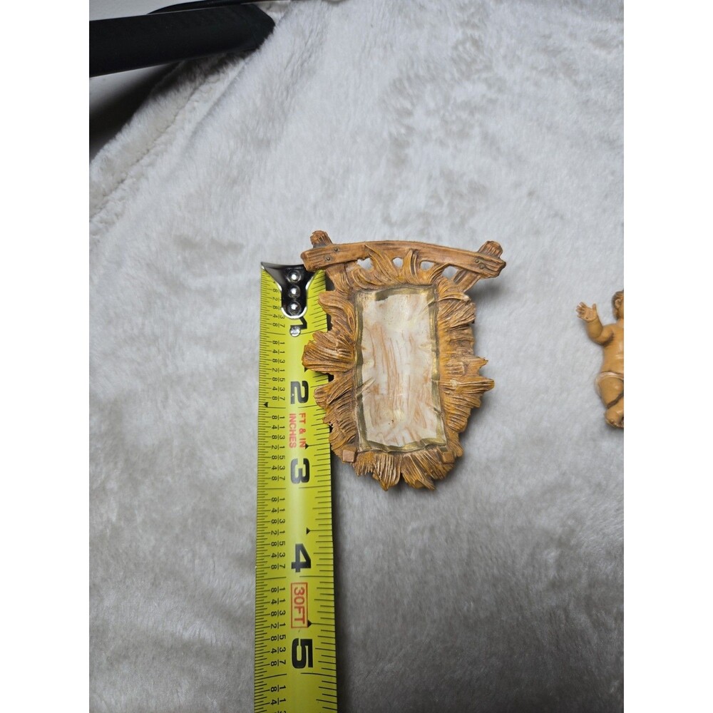 Vintage Fontanini Italy Removable Baby Jesus & Crib Manger Set Nativity Figurine - Picture 5 of 6